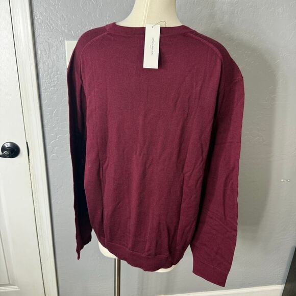 Banana Republic Men’s Merino Wool Sweater Red XL - Picture 2 of 5